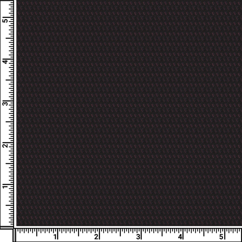 Image of a Black & Maroon Worsted Dobby Merino Wool Blazers Fabric