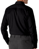 Image of a Black Pinpoint Dobby Giza Cotton Shirting Fabric