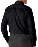 Image of a Black Poplin Solids Giza Cotton Shirting Fabric