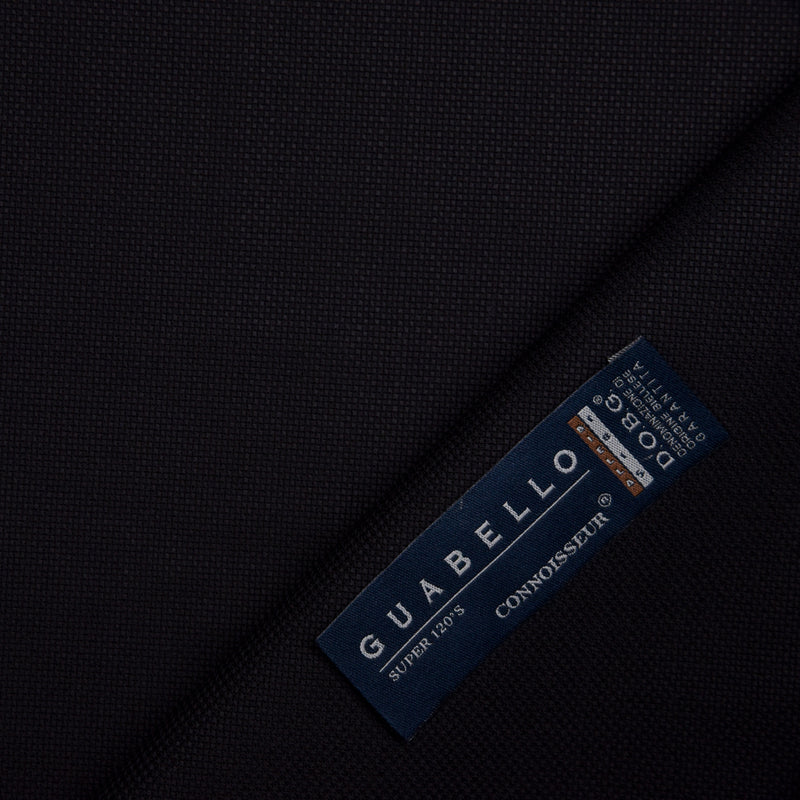 Image of a Black Worsted Micropattern Merino Wool Blazers Fabric