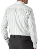 Image of a Blue & Black Poplin Stripes Giza Cotton Shirting Fabric