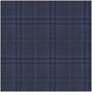 Image of a Blue & Black Worsted Checks Merino Wool Suiting Fabric