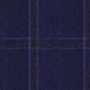 Image of a Blue & Brown Flannel Checks Merino Wool Pants Fabric