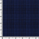 Image of a Blue & Burgundy Worsted Checks Merino Wool Blazers Fabric