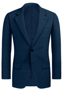 Image of a Blue & Green Worsted Twill Merino Wool Blazers Fabric