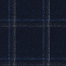 Image of a Blue & Grey Flannel Checks Merino Wool Pants Fabric