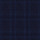 Image of a Blue & Mid-Blue Worsted Checks Merino Wool Suiting Fabric