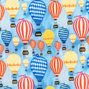 Image of a Blue & Red Satin Prints Poly Viscose Lining Fabric