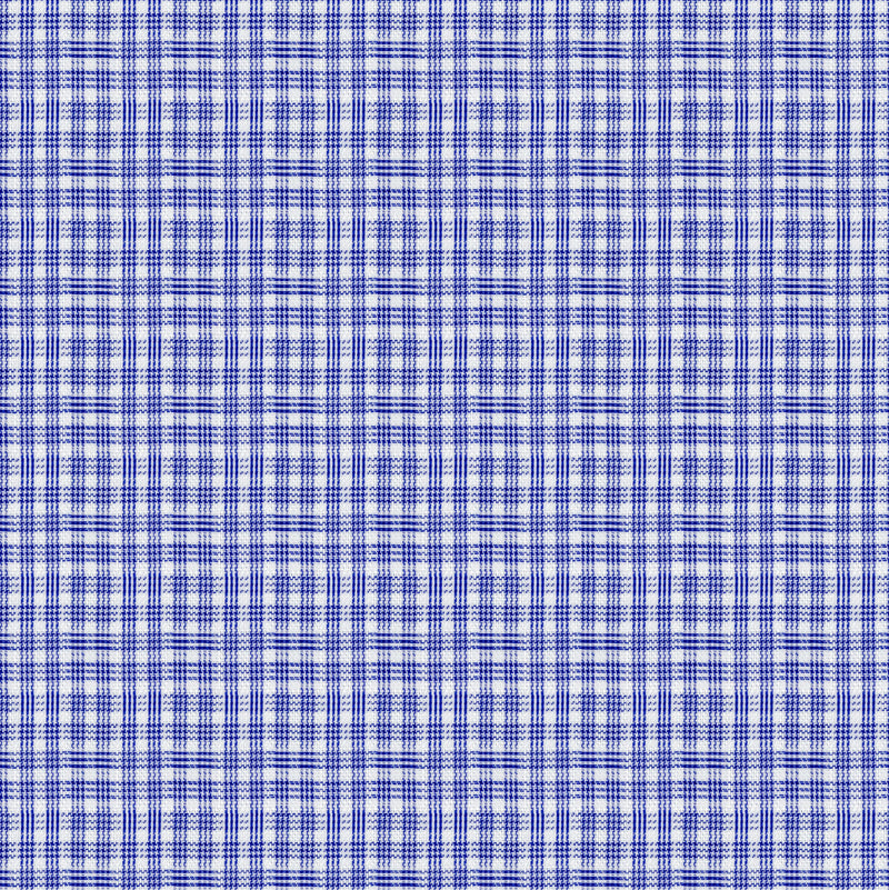 Image of a Blue & White Dobby Checks Giza Cotton Shirting Fabric