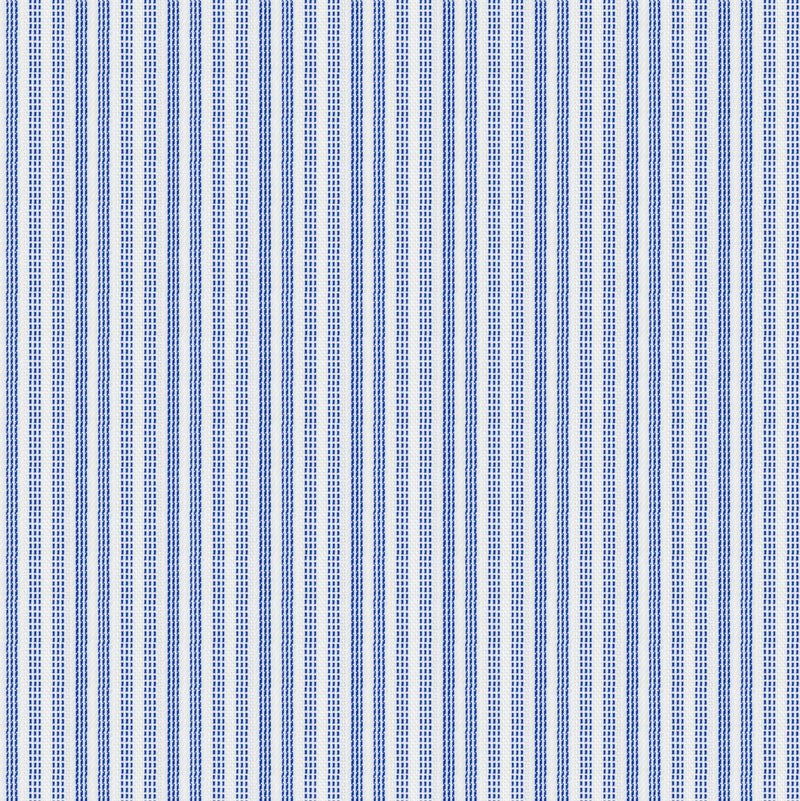 Image of a Blue & White Dobby Stripes Giza Cotton Shirting Fabric