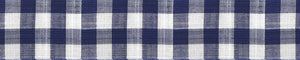 Red & White Oxford Checks Cotton Linen Blend Shirting Fabric