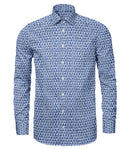 Image of a Blue & White Oxford Prints Linen Shirting Fabric