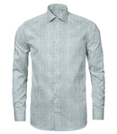 Image of a Blue & White Oxford Prints Linen Shirting Fabric