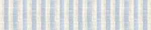 Khaki & White Oxford Stripes Cotton Linen Blend Shirting Fabric