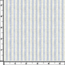 Image of a Blue & White Oxford Stripes Cotton Linen Blend Shirting Fabric