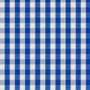 Image of a Blue & White Poplin Checks Giza Cotton Shirting Fabric