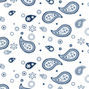 Image of a Blue & White Poplin Prints Giza Cotton Shirting Fabric