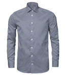 Image of a Blue & White Poplin Prints Giza Cotton Shirting Fabric