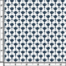Image of a Blue & White Poplin Prints Giza Cotton Shirting Fabric