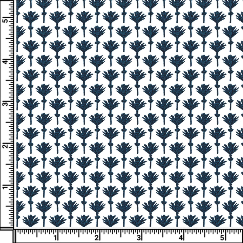 Image of a Blue & White Poplin Prints Giza Cotton Shirting Fabric