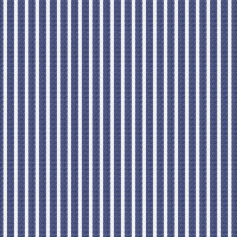 Image of a Blue & White Poplin Stripes Giza Cotton Shirting Fabric