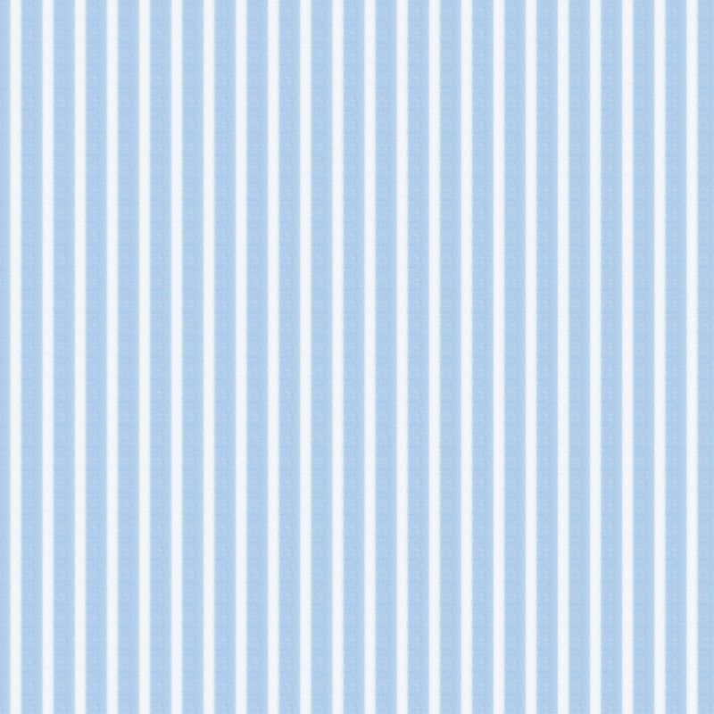 Image of a Blue & White Poplin Stripes Giza Cotton Shirting Fabric