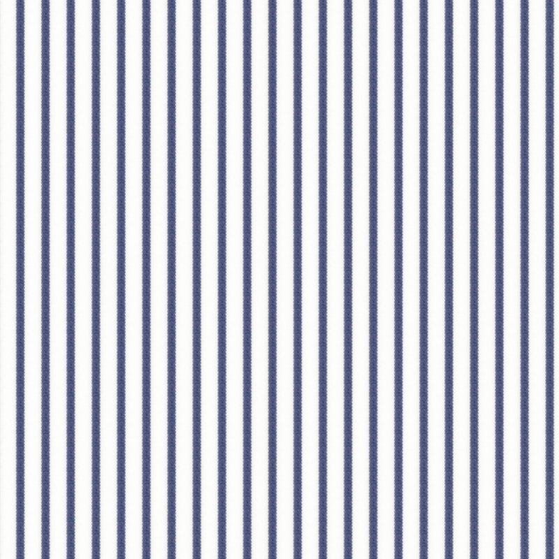 Image of a Blue & White Poplin Stripes Giza Cotton Shirting Fabric