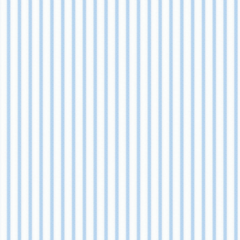 Image of a Blue & White Poplin Stripes Giza Cotton Shirting Fabric