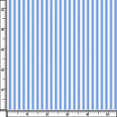 Image of a Blue & White Poplin Stripes Giza Cotton Shirting Fabric