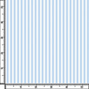 Image of a Blue & White Poplin Stripes Giza Cotton Shirting Fabric