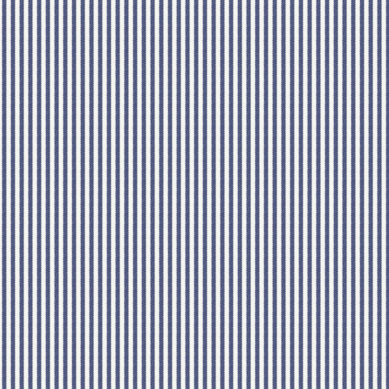 Image of a Blue & White Poplin Stripes Giza Cotton Shirting Fabric