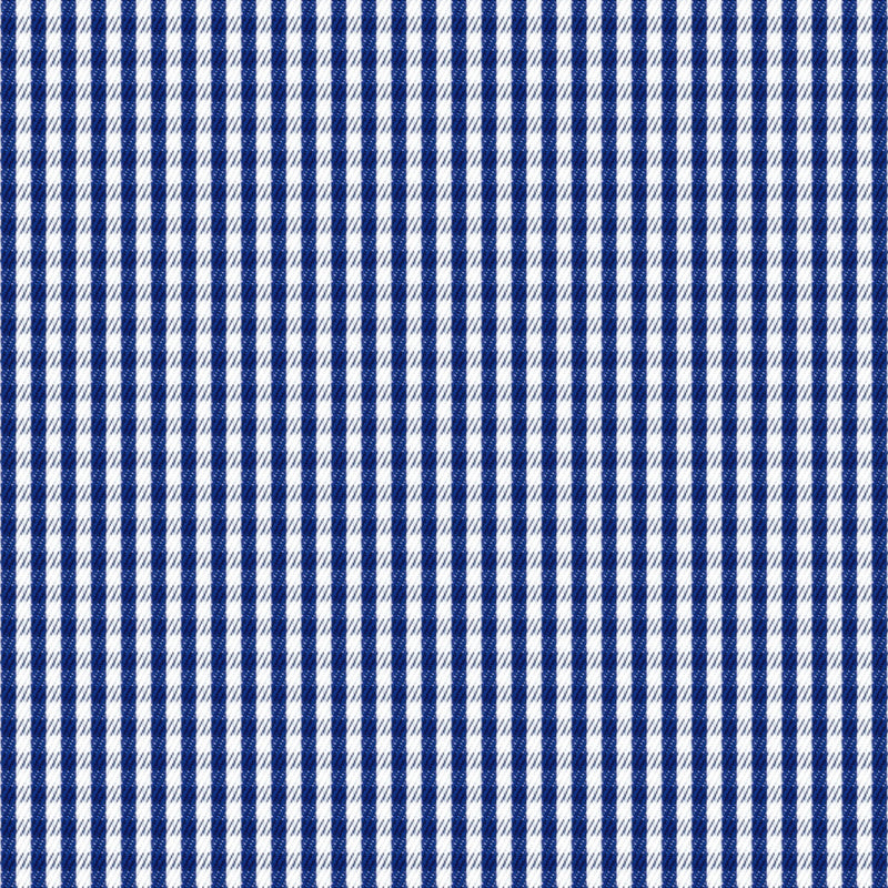 Image of a Blue & White Twill Checks Giza Cotton Shirting Fabric