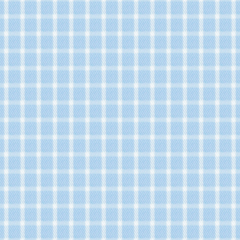 Image of a Blue & White Twill Checks Giza Cotton Shirting Fabric