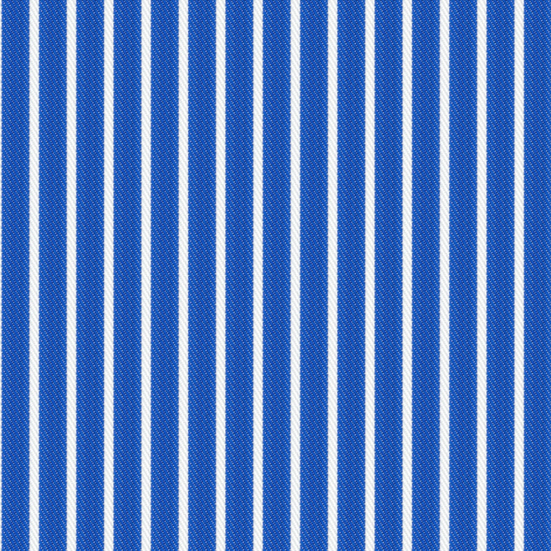 Image of a Blue & White Twill Stripes Giza Cotton Shirting Fabric