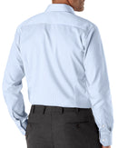 Image of a Blue & White Twill Stripes Giza Cotton Shirting Fabric