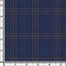 Image of a Blue & White Worsted Checks Merino Wool Blazers Fabric