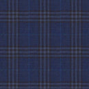 Image of a Blue & White Worsted Checks Merino Wool Suiting Fabric