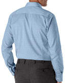 Image of a Blue Dobby Checks Giza Cotton Shirting Fabric