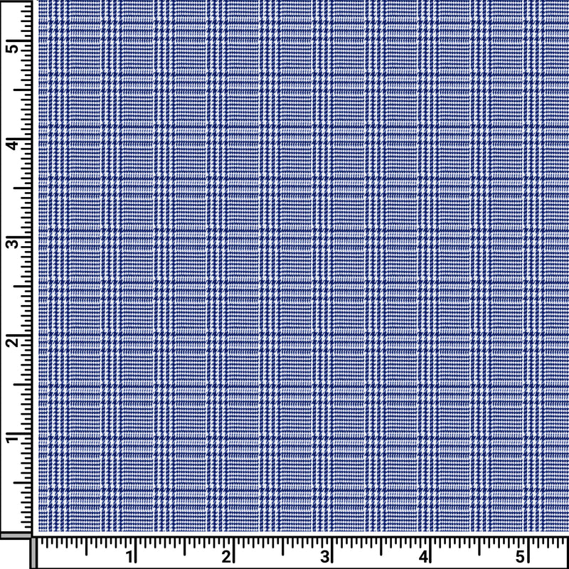 Image of a Blue Dobby Checks Giza Cotton Shirting Fabric