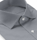 Image of a Blue Dobby Micropattern Giza Cotton Shirting Fabric
