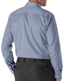 Image of a Blue Dobby Micropattern Giza Cotton Shirting Fabric