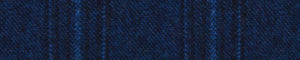 Navy-Blue & Blue Flannel Checks Merino Wool Suiting Fabric