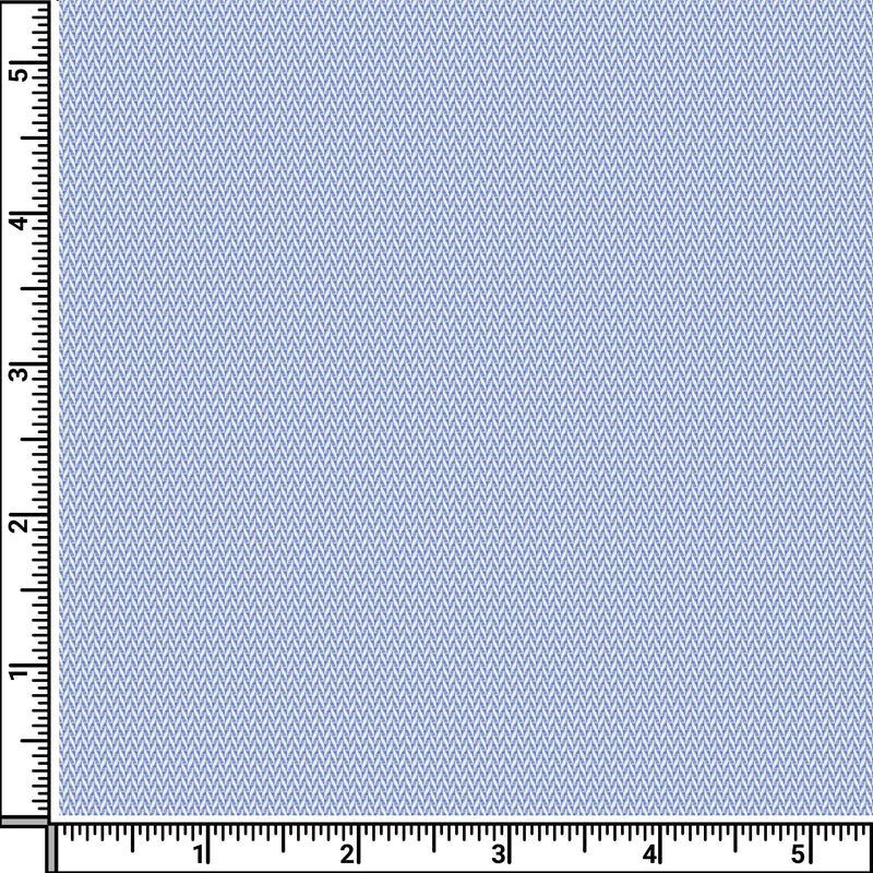 Image of a Blue Herringbone Micropattern Giza Cotton Shirting Fabric