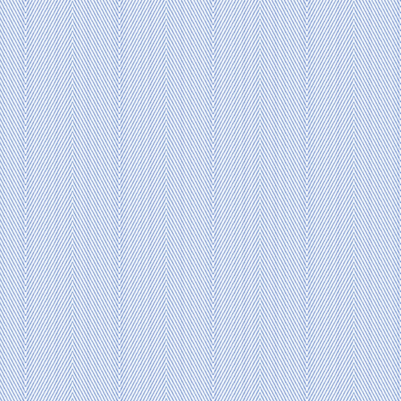 Image of a Blue Herringbone Micropattern Giza Cotton Shirting Fabric