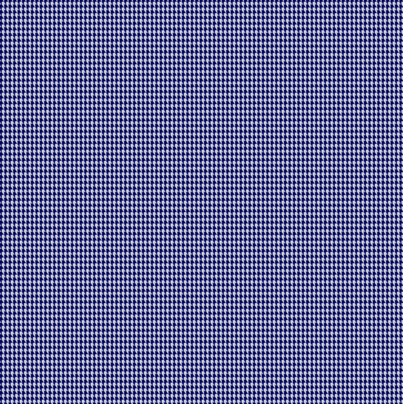 Image of a Blue Houndstooth Micropattern Giza Cotton Shirting Fabric