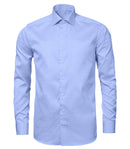 Image of a Blue Knit Herringbone Giza Cotton Shirting Fabric