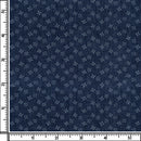 Image of a Blue Oxford Prints Linen Shirting Fabric