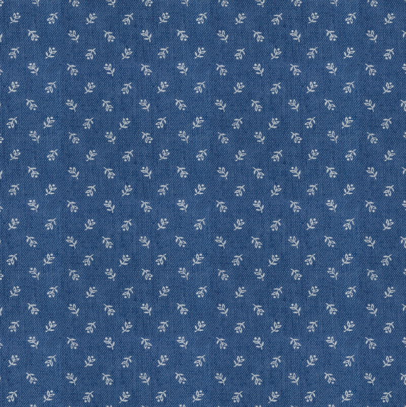 Image of a Blue Oxford Prints Linen Shirting Fabric