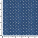 Image of a Blue Oxford Prints Linen Shirting Fabric