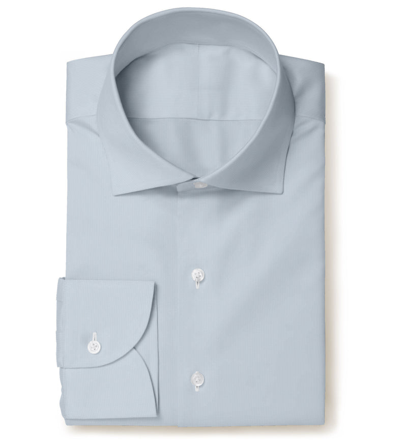 Image of a Blue Pinpoint Dobby Giza Cotton Shirting Fabric